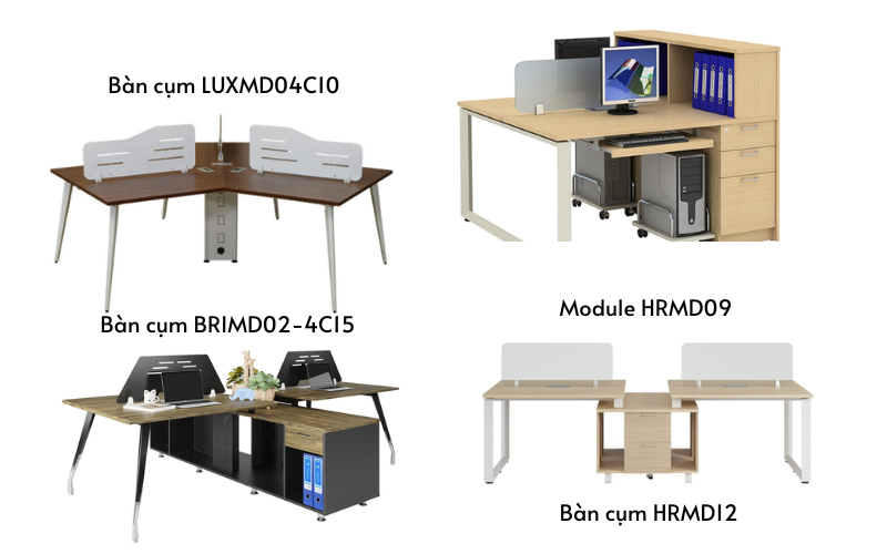  Module bàn văn phòng đa dạng 