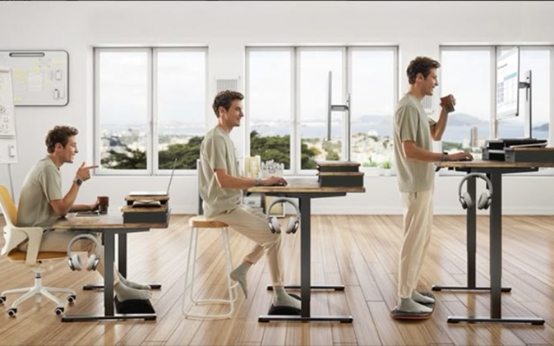 Thay đổi độ cao để cơ thể linh hoạt thoải mái làm việc 