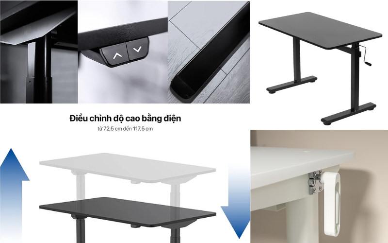 Các loại bàn nâng hạ thông minh hiện nay