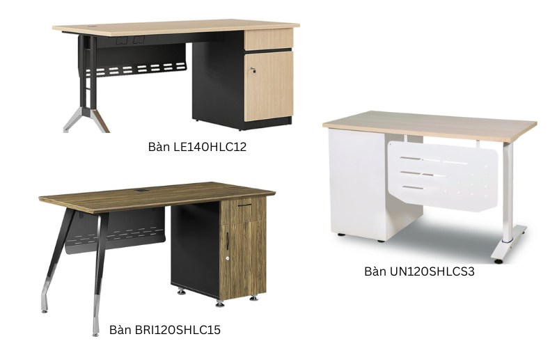 Bàn làm việc đi kèm hộc liền