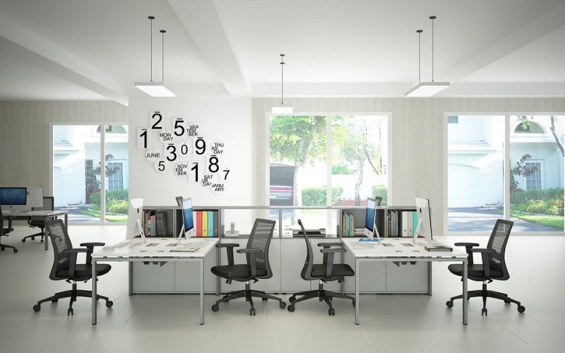 Tận dụng ánh sáng giúp không gian làm việc thoáng