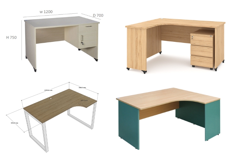 Lựa chọn bàn kích thước rộng rãi cho nhân viên kế toán 