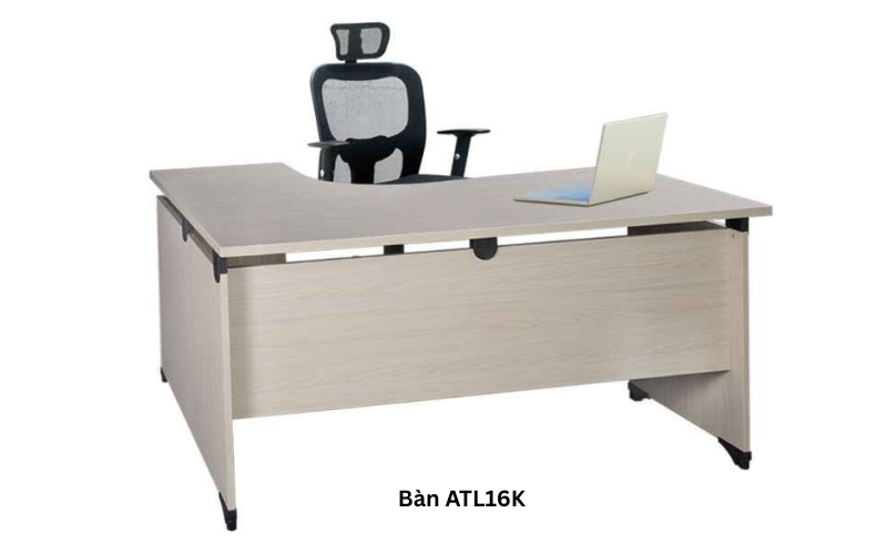 Bàn gỗ ATL16K thiết kế lượn góc giúp tối ưu không gian 