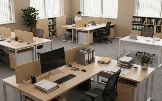 7 mẫu bàn làm việc kế toán được ưa chuộng trên thị trường