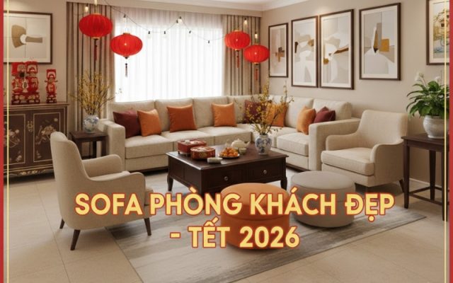 Top 10 mẫu ghế sofa phòng khách đẹp hiện đại đón tết 2026