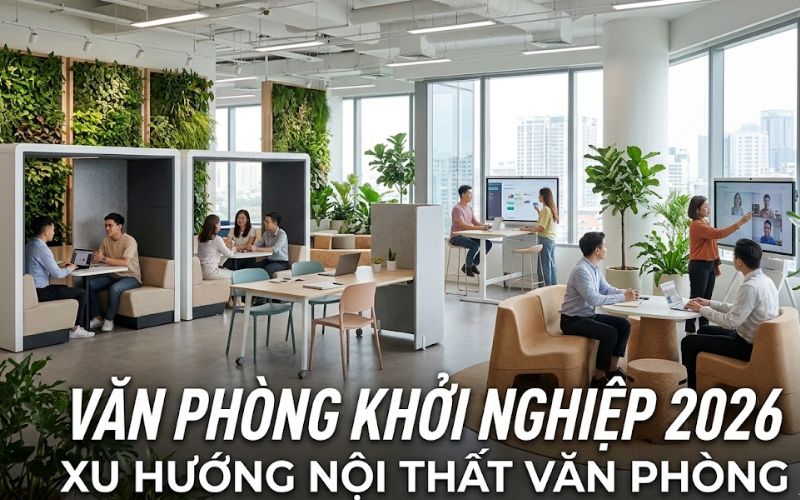 Xu hướng thiết kế nội thất văn phòng khởi nghiệp