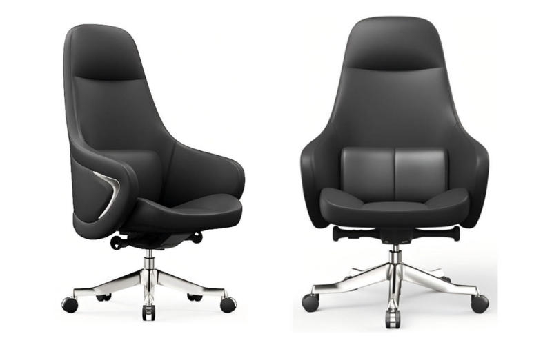Ghế sếp nữ hiện đại màu đen 2024A