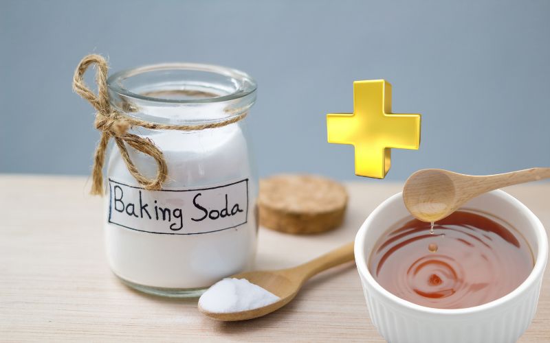 Sử dụng banking soda và giấm 