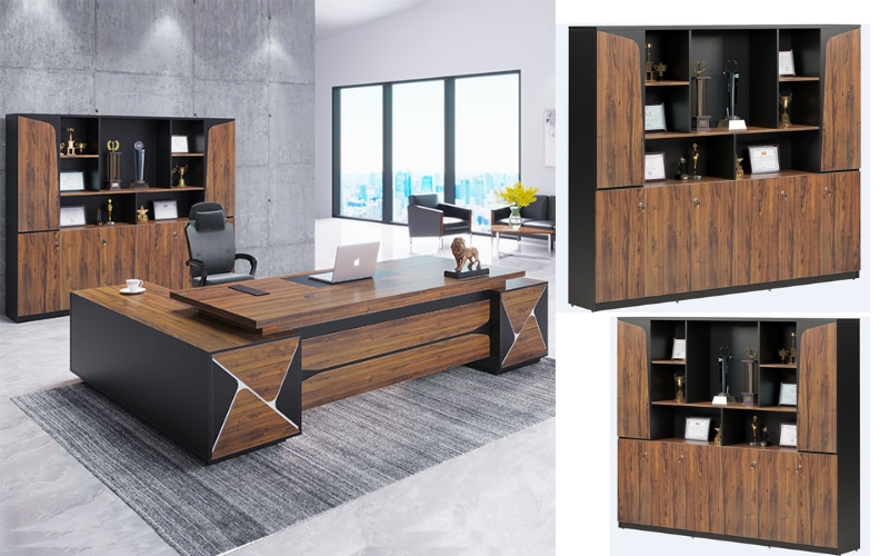 tủ gỗ decor trưng bày giải thưởng 
