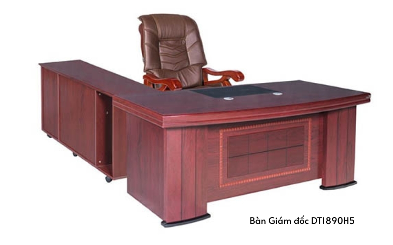 Bàn mặt gỗ cao cấp có hộc tủ lưu trữ