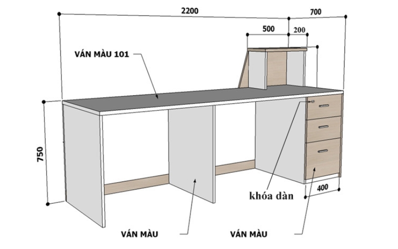 Quầy thiết kế QLT107HL