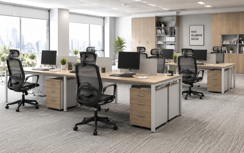 Setup văn phòng chuyên nghiệp với bộ sưu tập ghế A2501