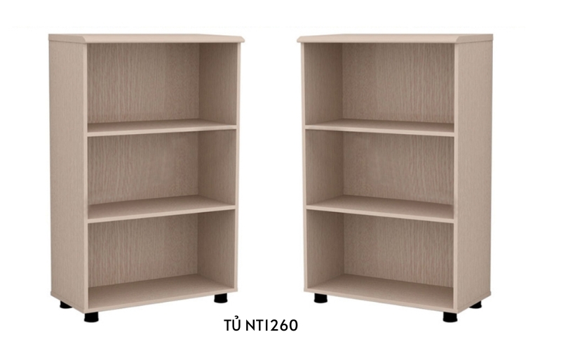 Tủ gỗ không cánh 3 ngăn NT1260