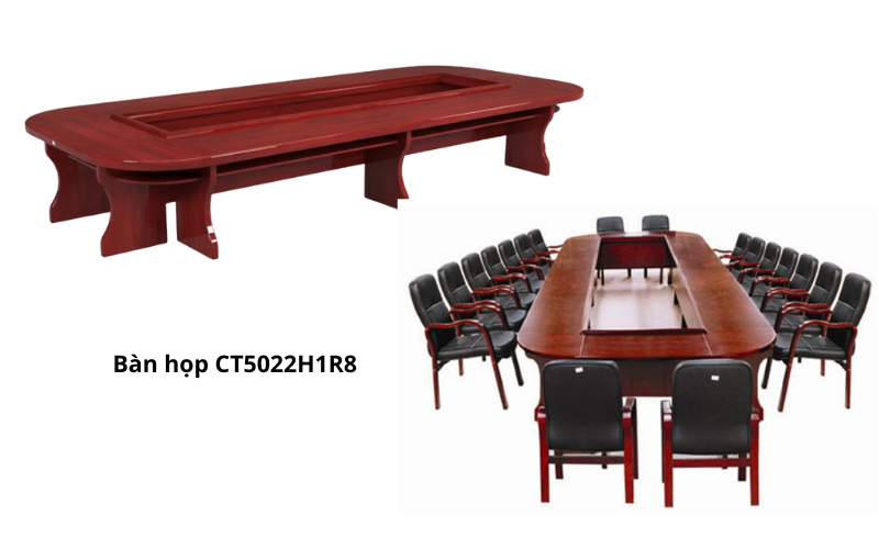 Bàn họp sơn CT5022H1R8 đề cử cho phòng họp 30 người 